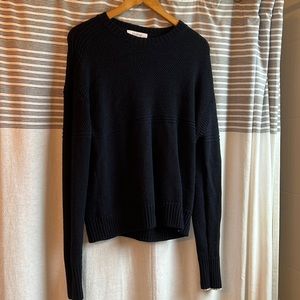 LA LIGNE New York 100% wool dark blue sweater size small.